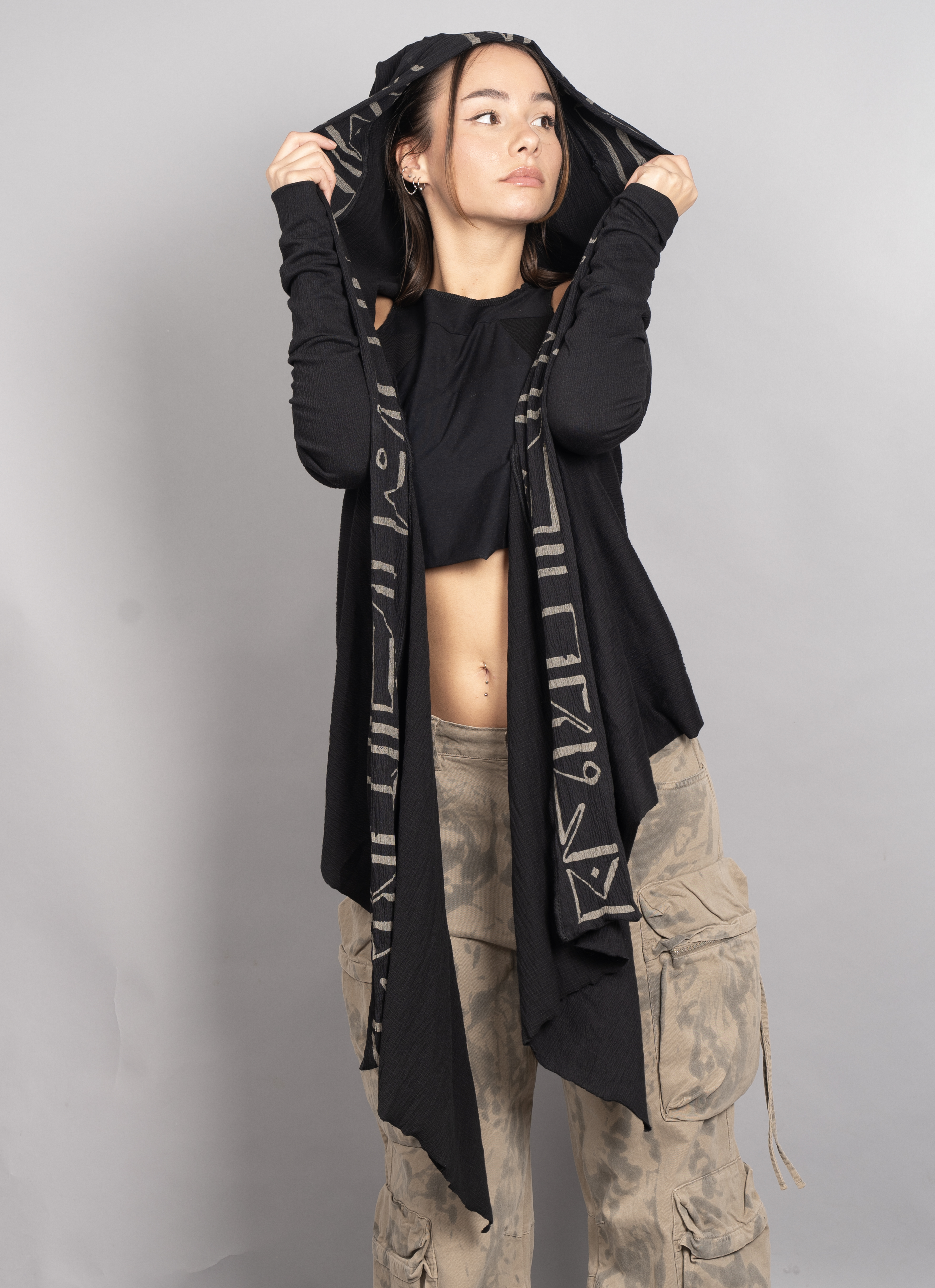 Jaka urban street open hoodie - Plazmalab | Plazmalab Urban Tribe